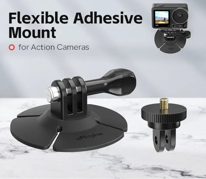Flexible Adhesive Mount for Insta360/DJI Osmo/GoPro Hero Accessories